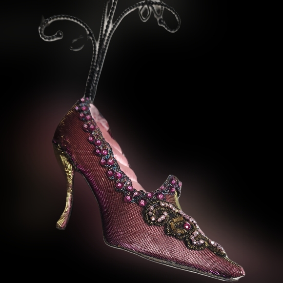 #J28 Fashion Jewelry High Heel Shoe Ring & Necklace Display Stand Organizer - Picture 12 of 14